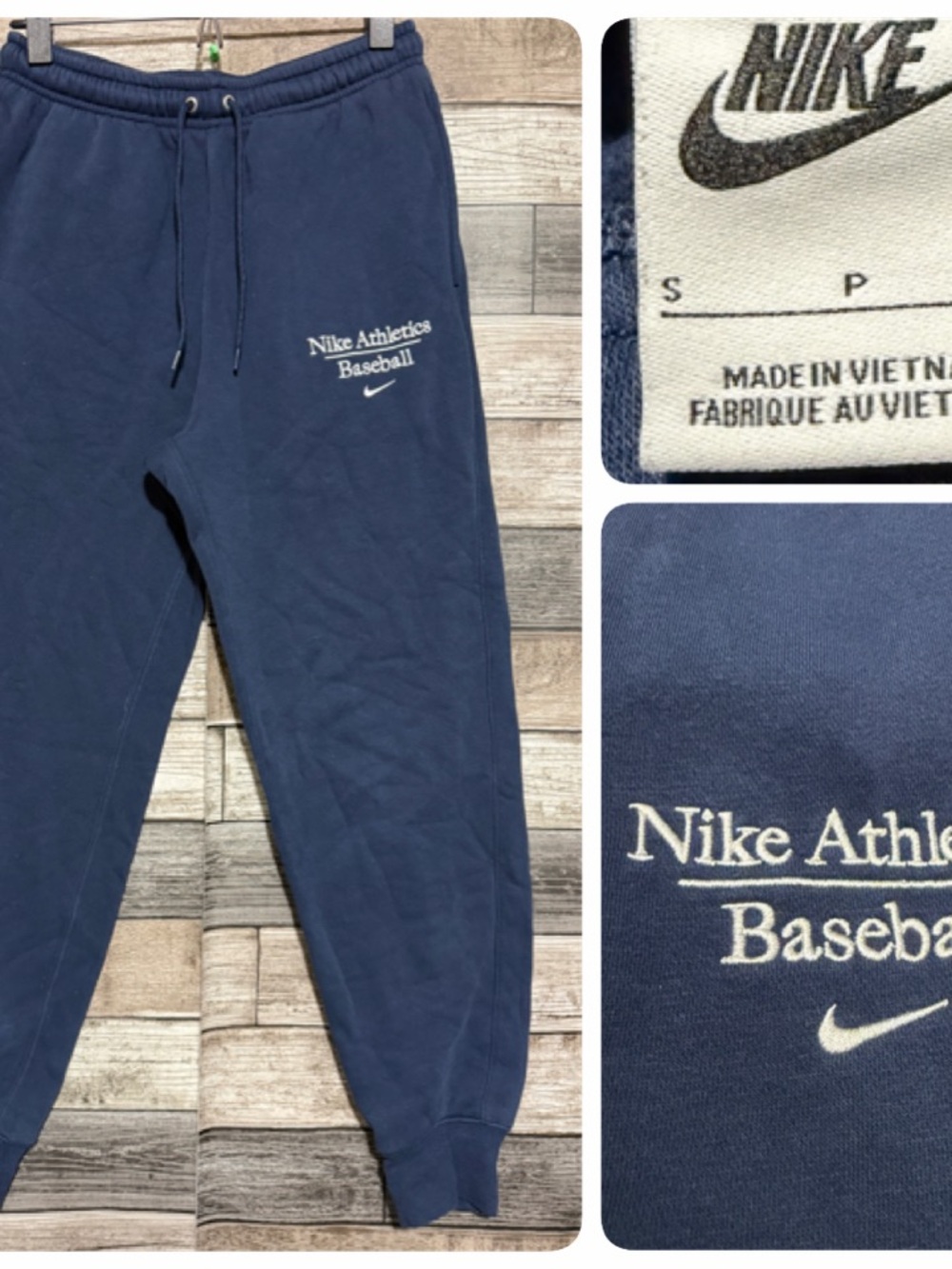 Nike Club Fleece Sweatpants Joggers Men’s S Blue Nike Athletics Baseball